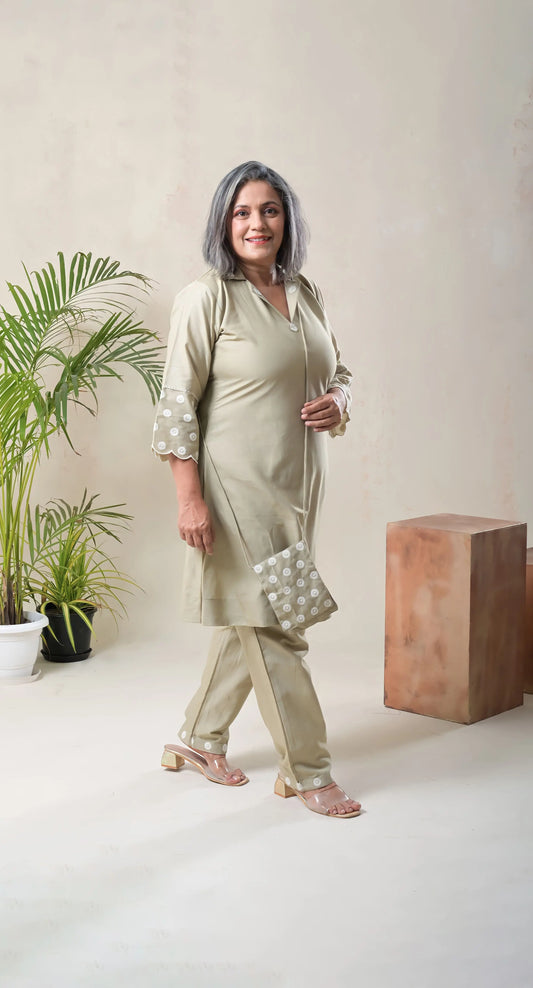 linen cotton co-ord set for women