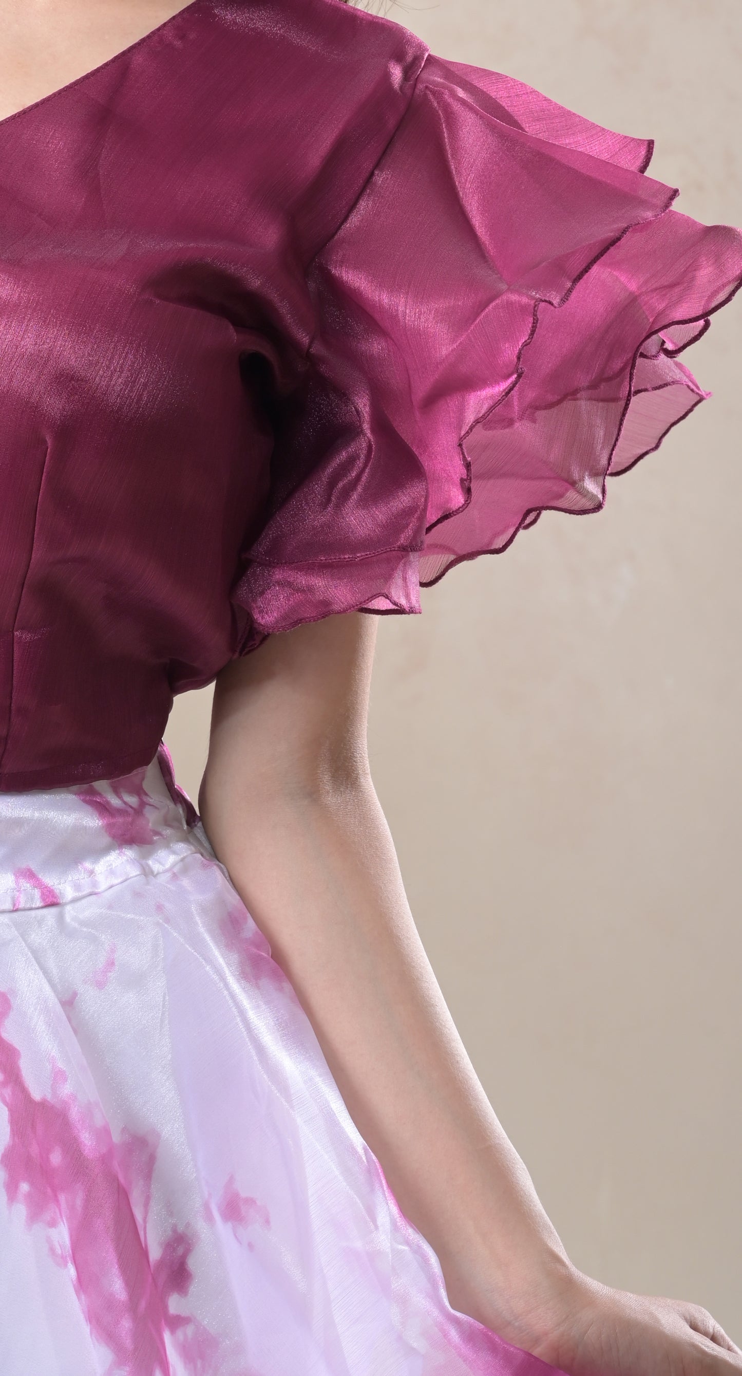 organza co-ord set for women