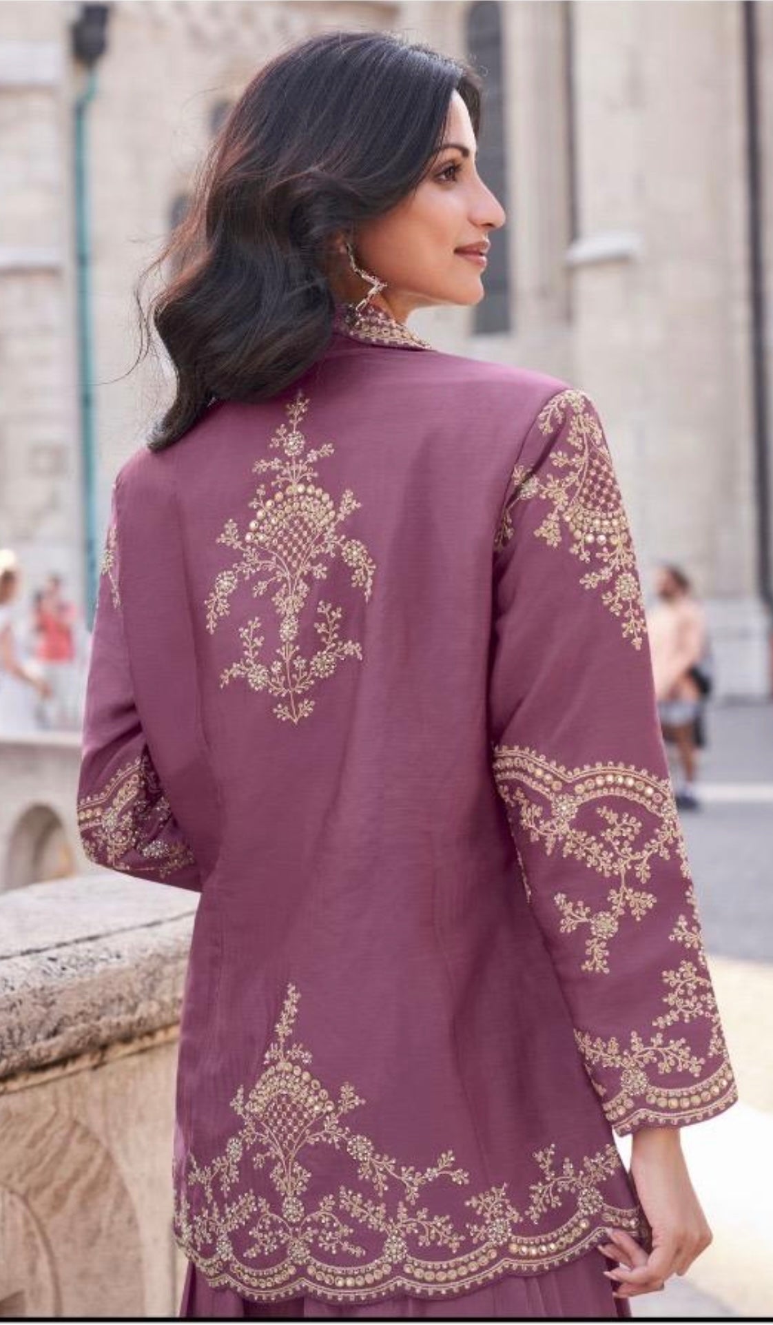 indo-western palazzo dress