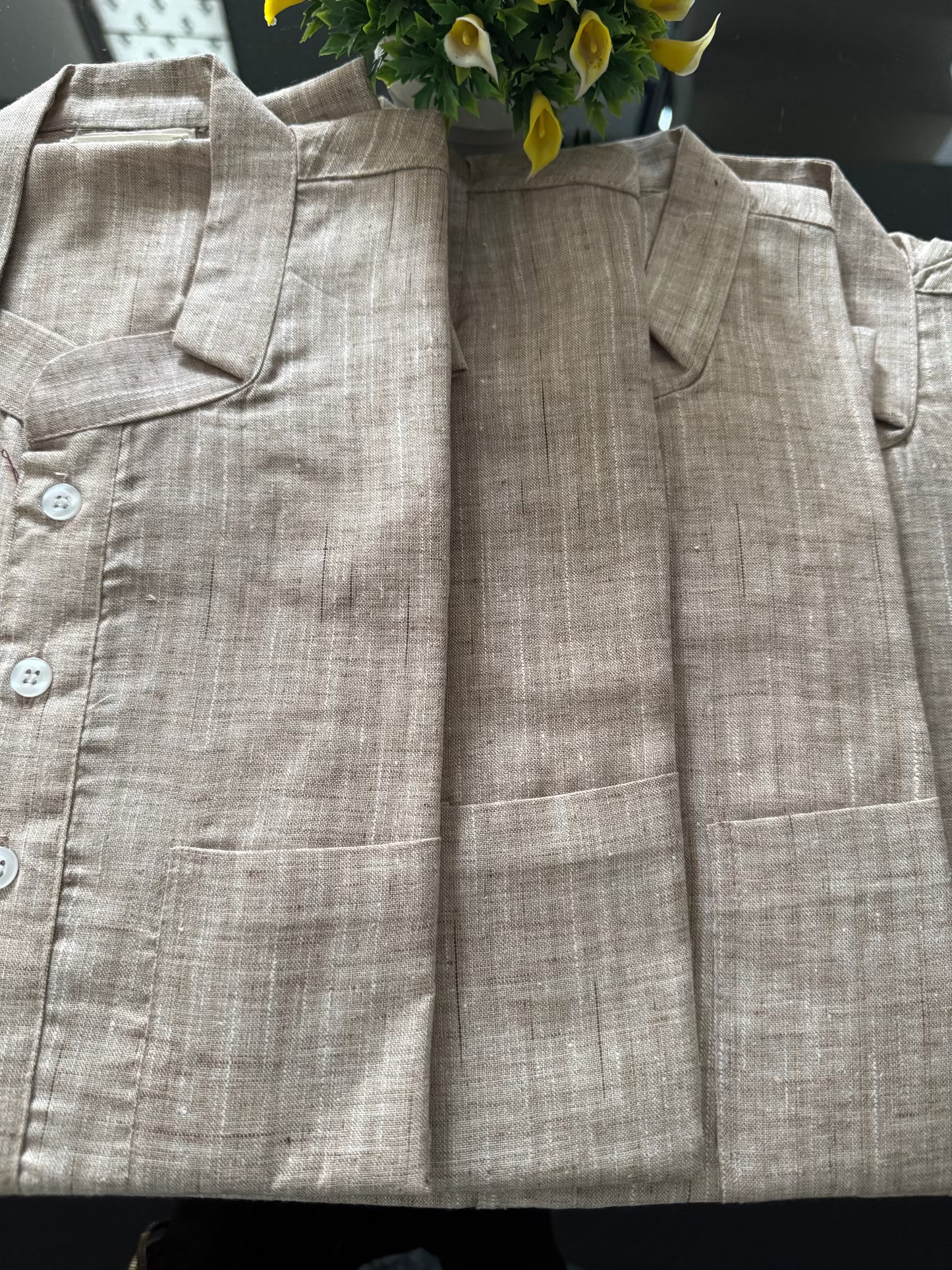 khadi short kurta for men