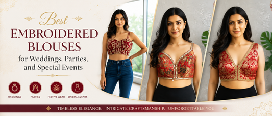 Best Embroidered Blouses for Weddings