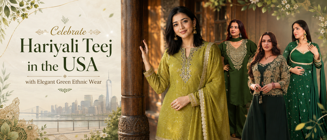 Green Ethnic Wear for Hariyali Teej