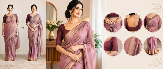 How to Look Slim in Saree