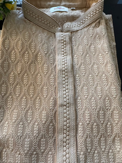 Beige trending kurta pajama 