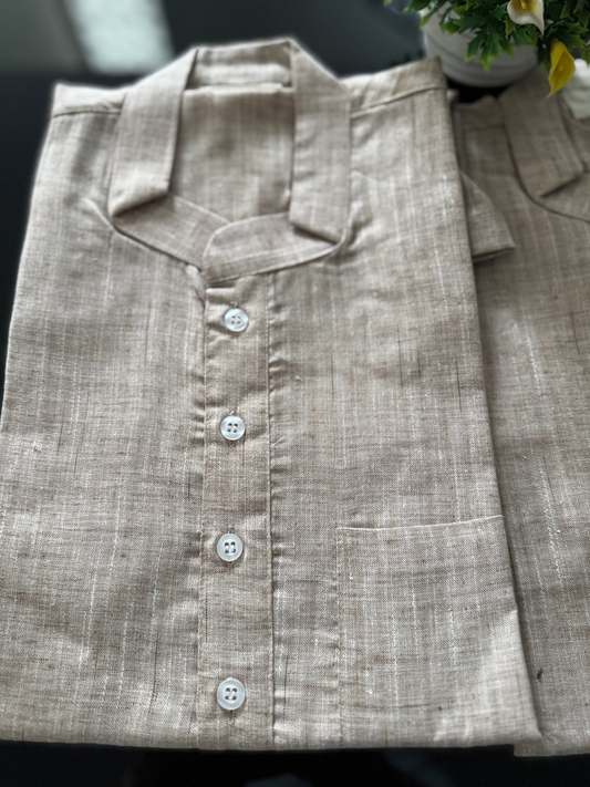 Khadi short kurta for men