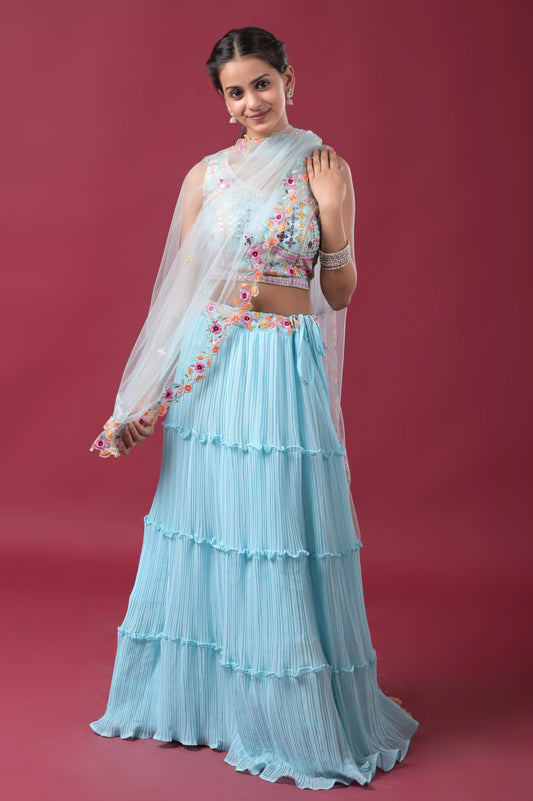 party wear lehngas