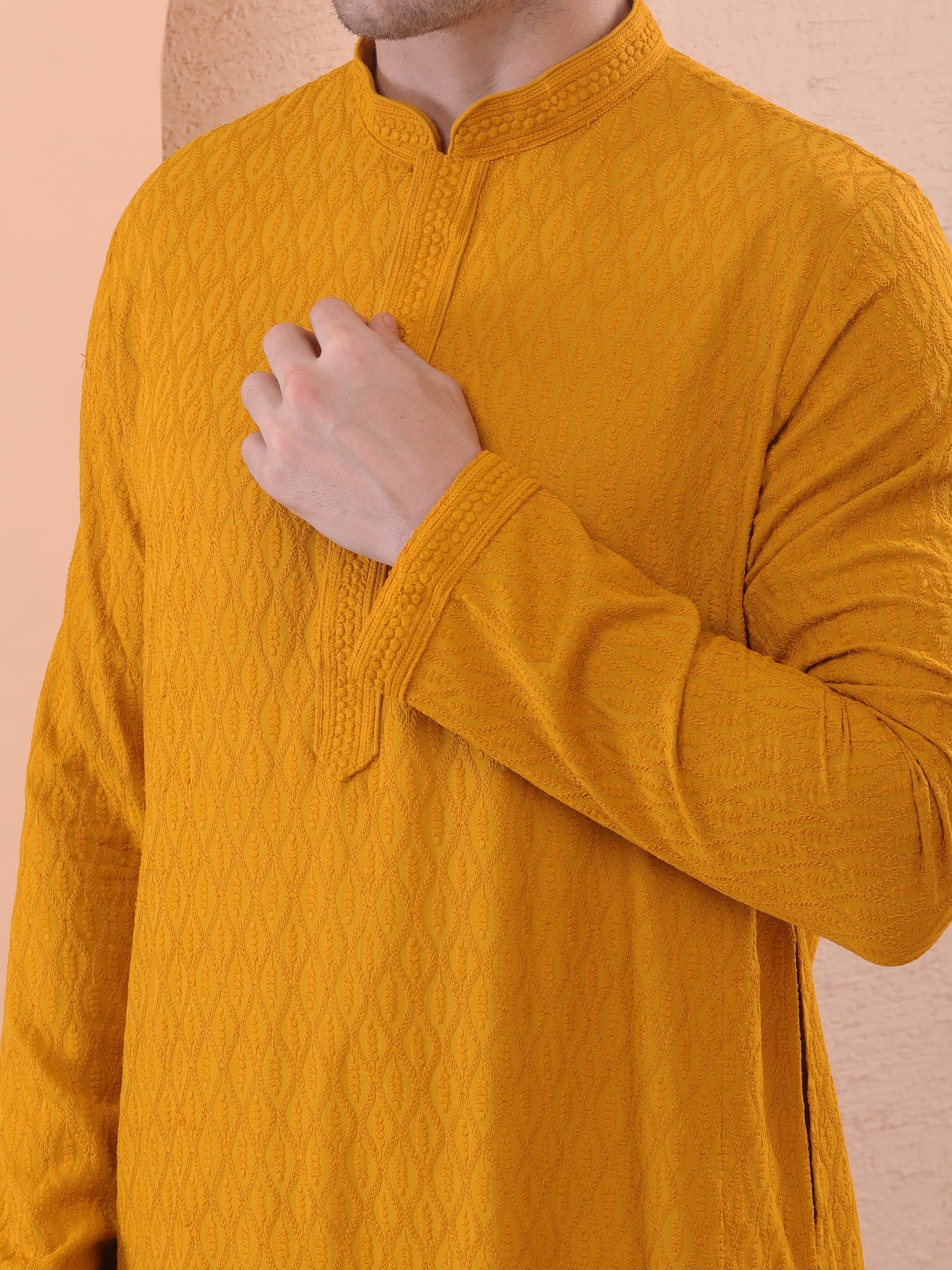 mustard kurta pajama set