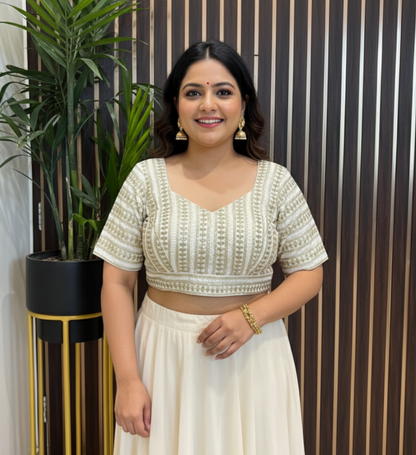 off white plus size blouse in USA