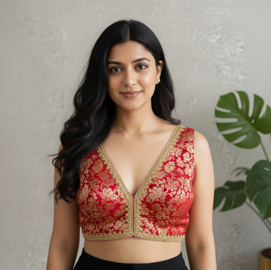 red silk blouse online in usa