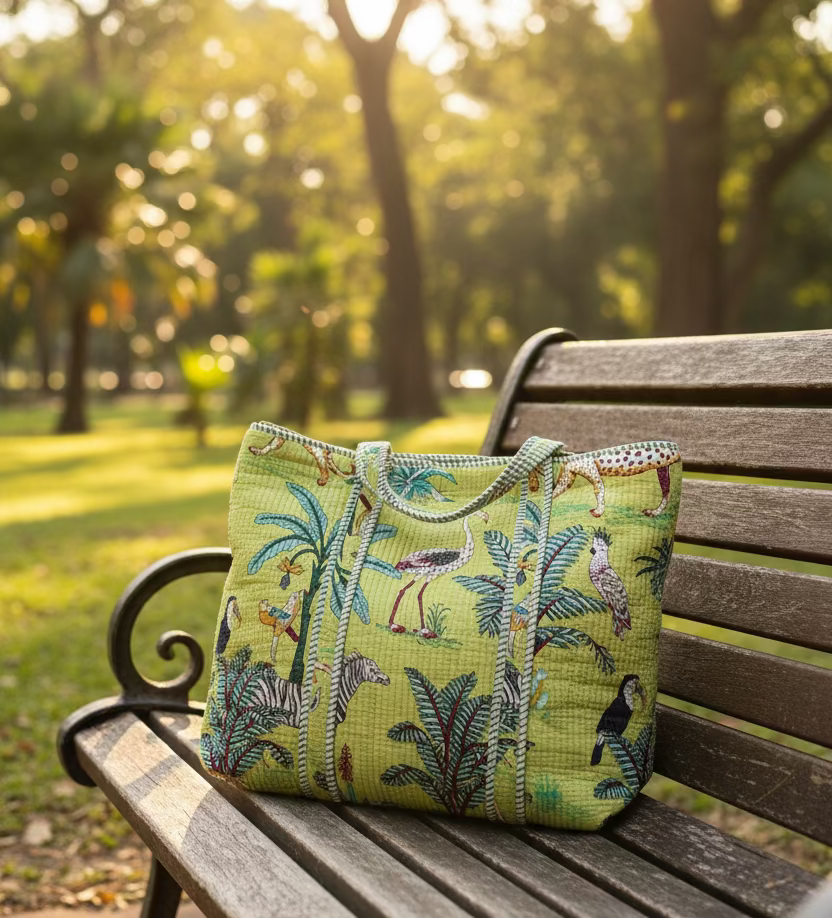 boho travel tote
