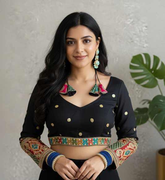 black long sleeves blouse