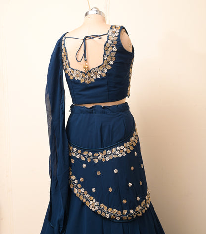 saree with stitched blouse