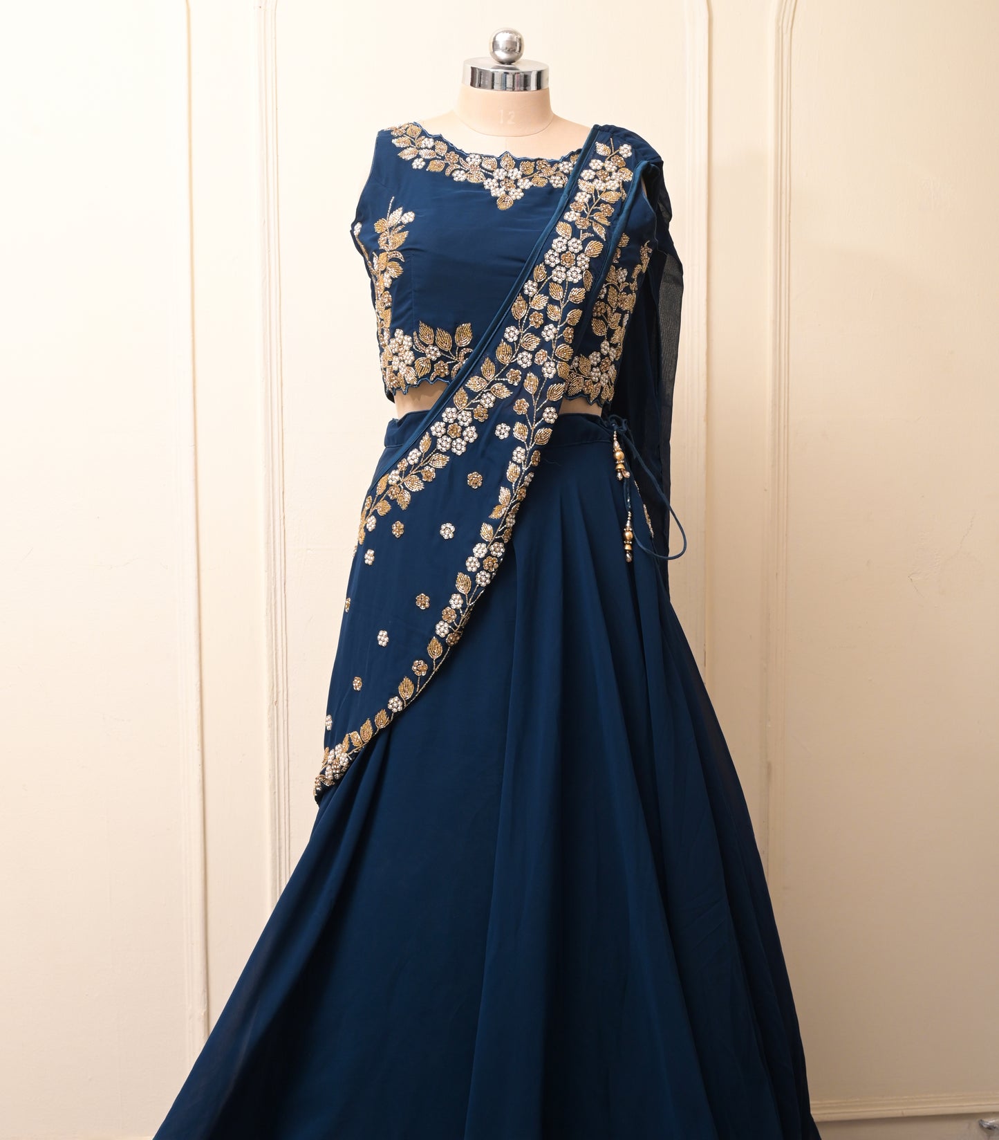 saree with stitched blouse
