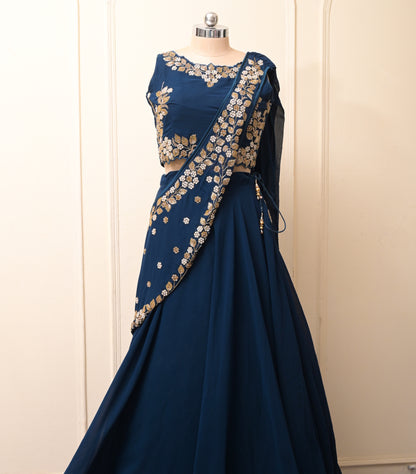 saree with stitched blouse