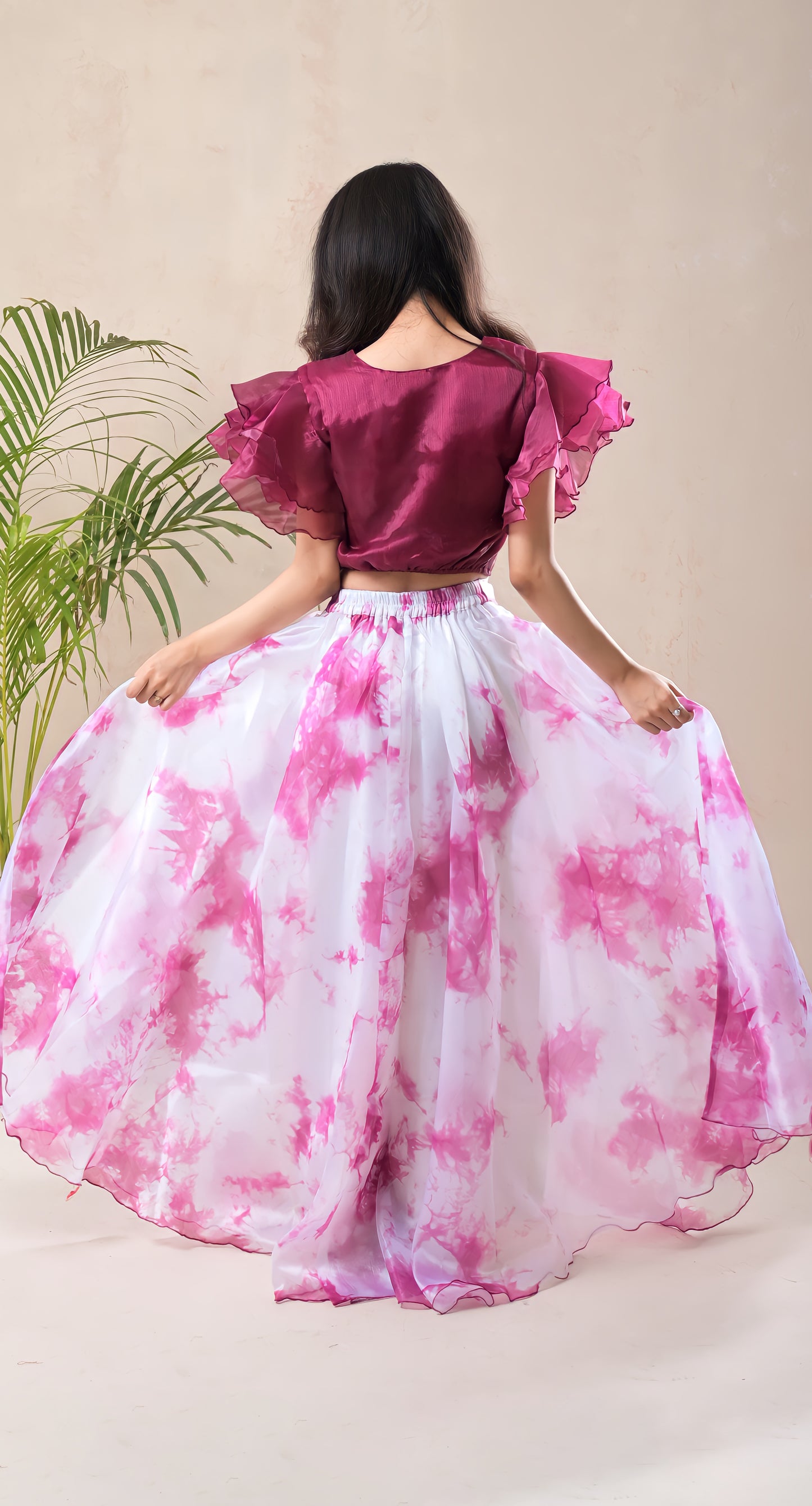 organza co-ord set for women