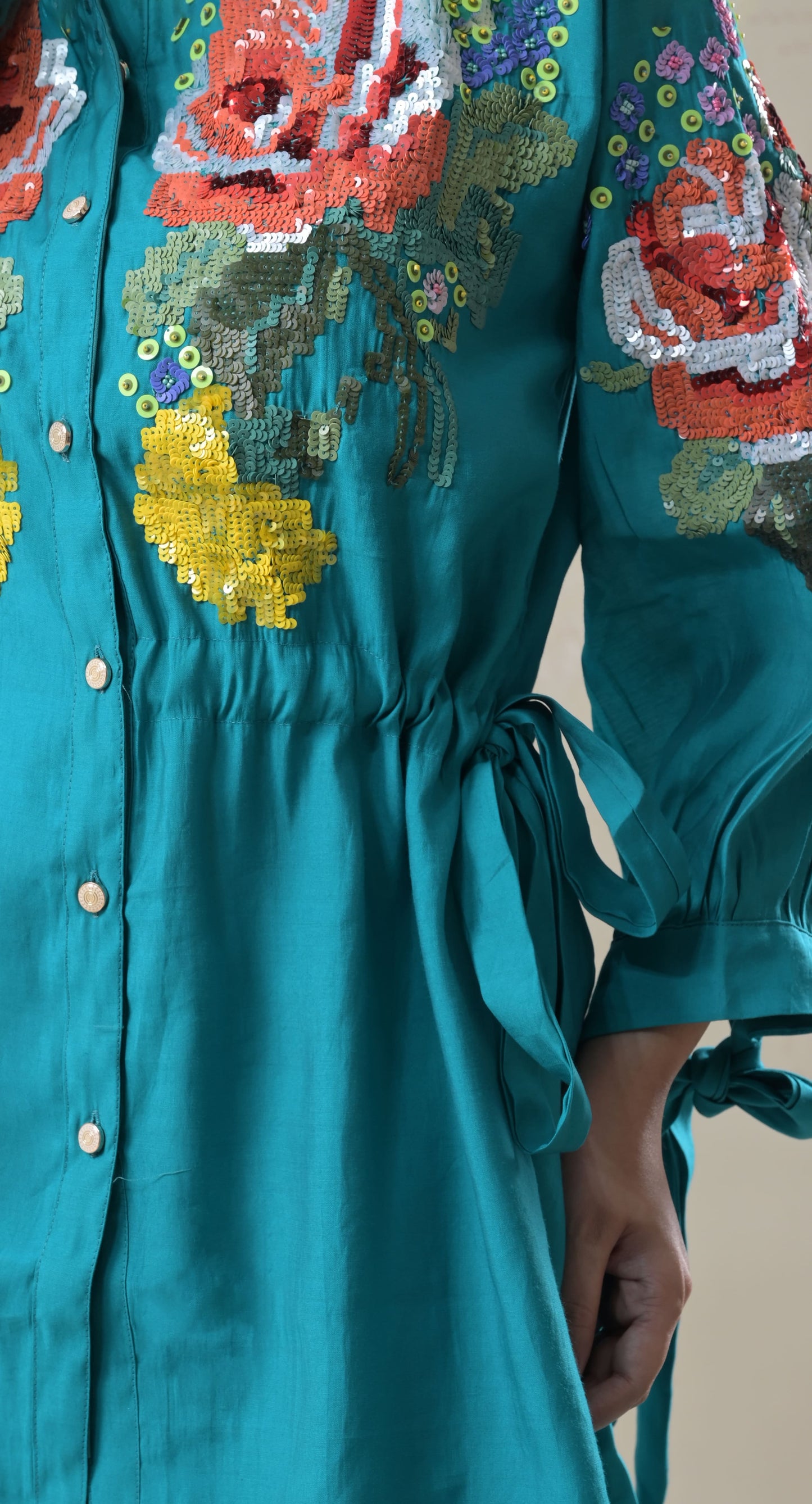 floral embroidered co-ord set