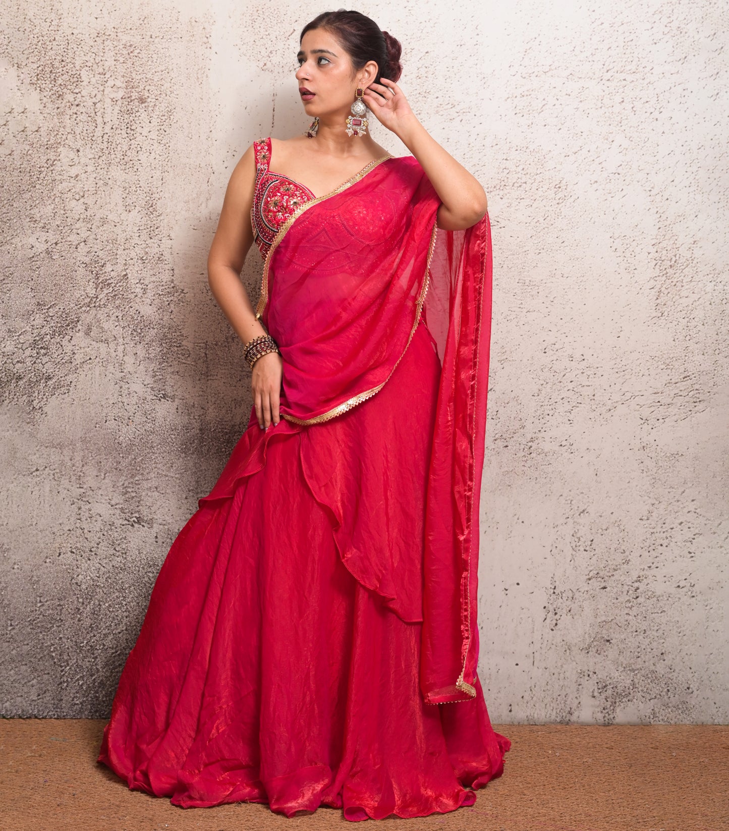 party wear indo western dress