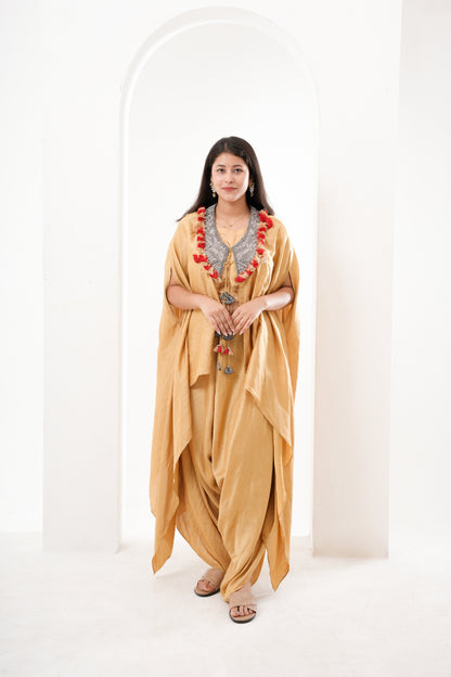 golden satin top
