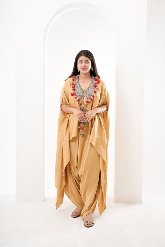 golden satin top