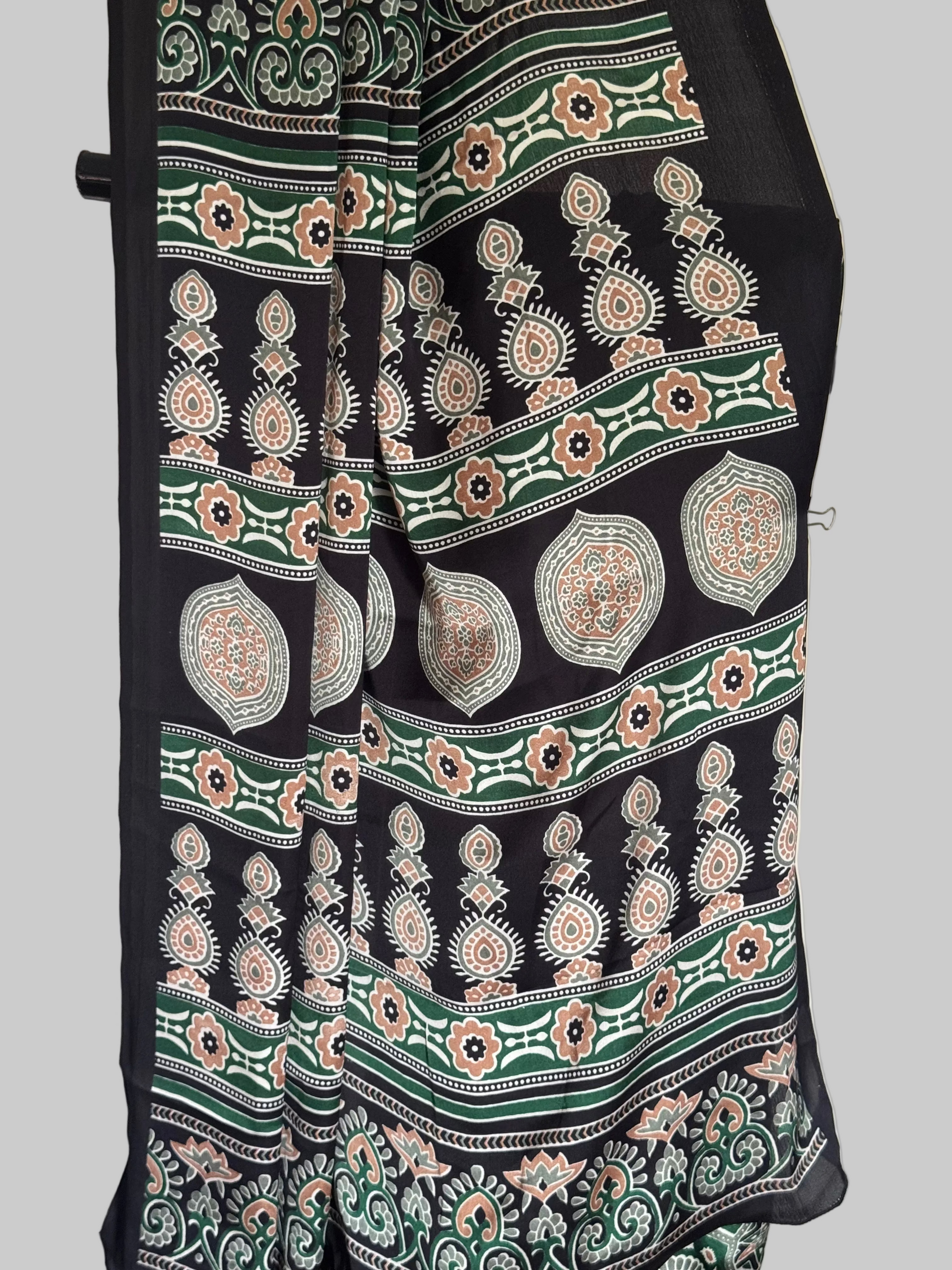 saree with stitched blouse