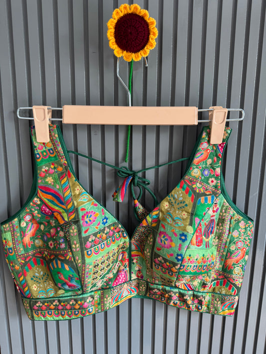 Traditional Multi-coloured Weaved Brocade Blouses | Ready to Wear Collection