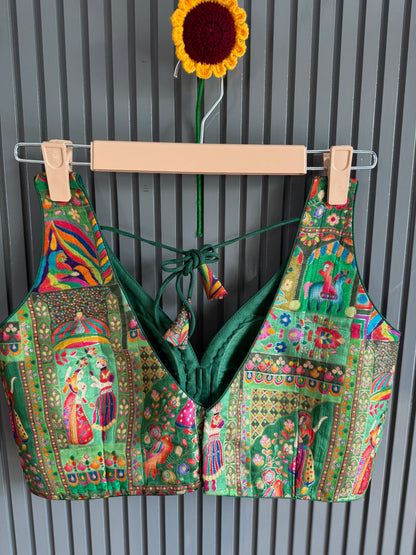 Traditional Multi-coloured Weaved Brocade Blouses | Ready to Wear Collection