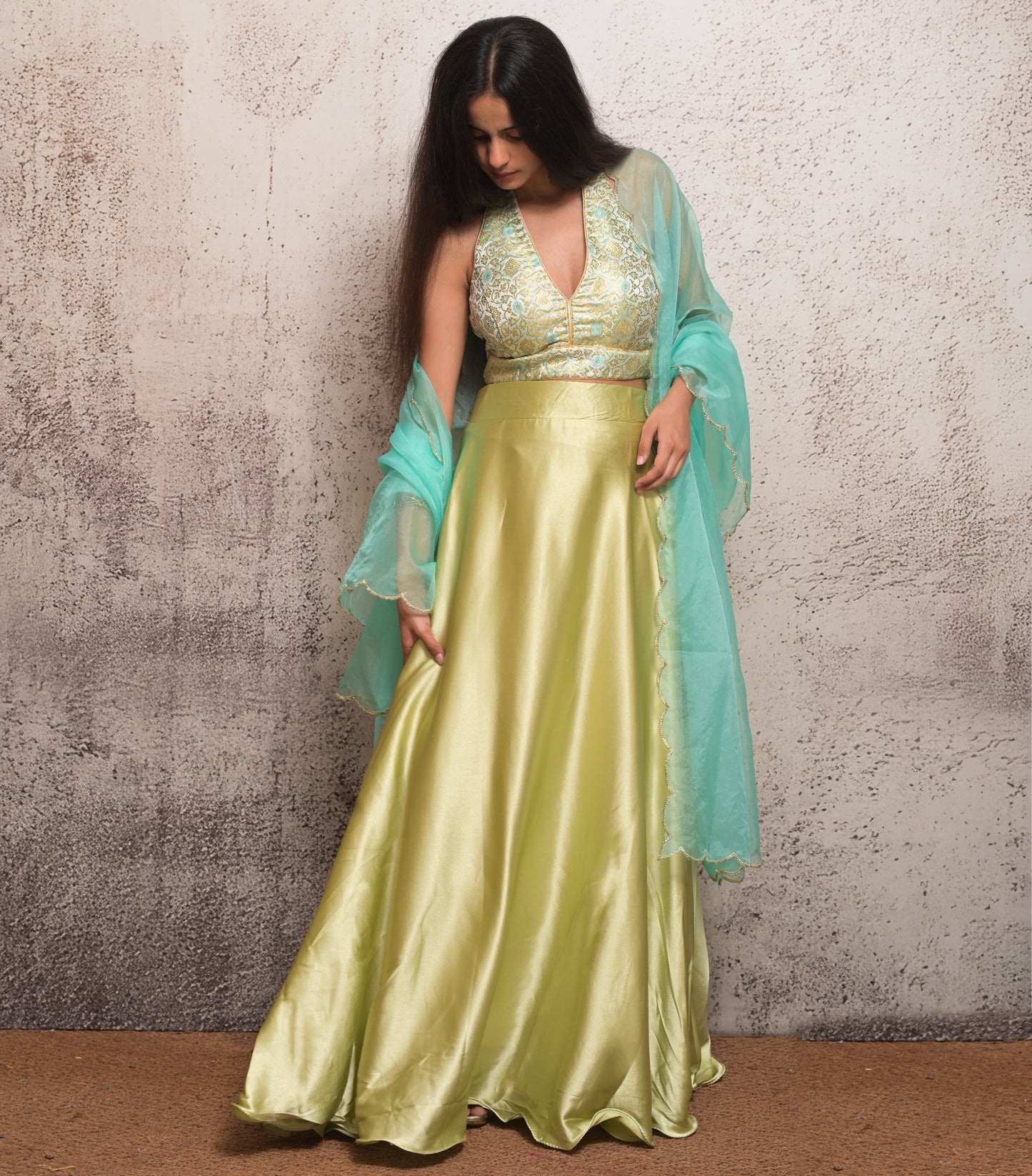 party wear indo western dress