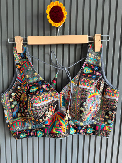 Traditional Multi-coloured Weaved Brocade Blouses | Ready to Wear Collection