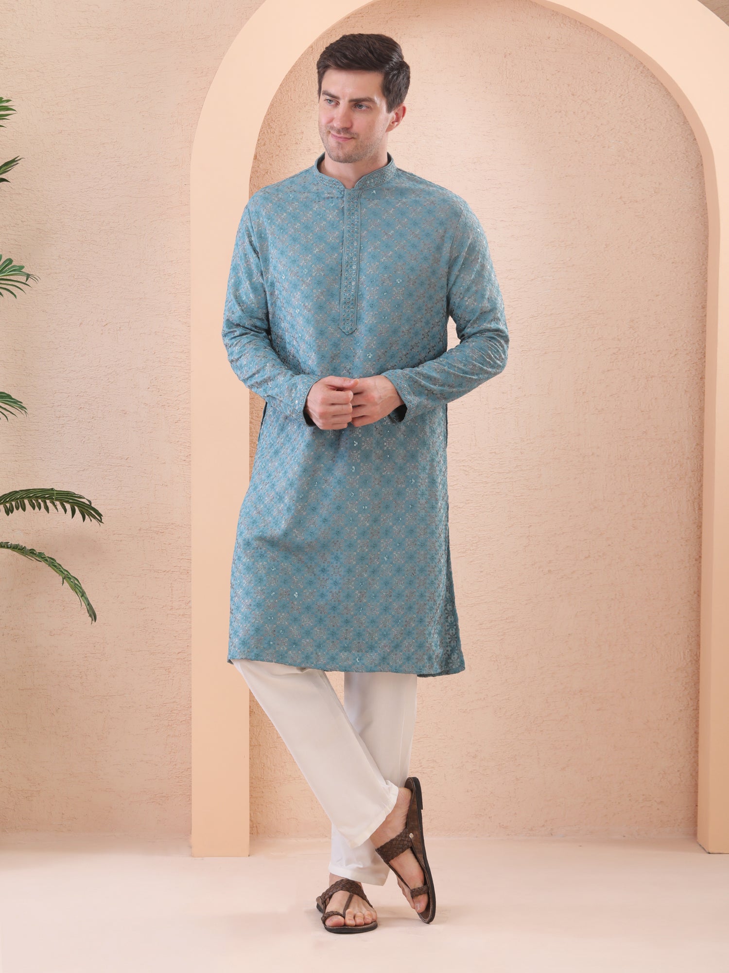 mens cotton kurta pajama set 