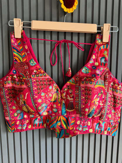 Traditional Multi-coloured Weaved Brocade Blouses | Ready to Wear Collection