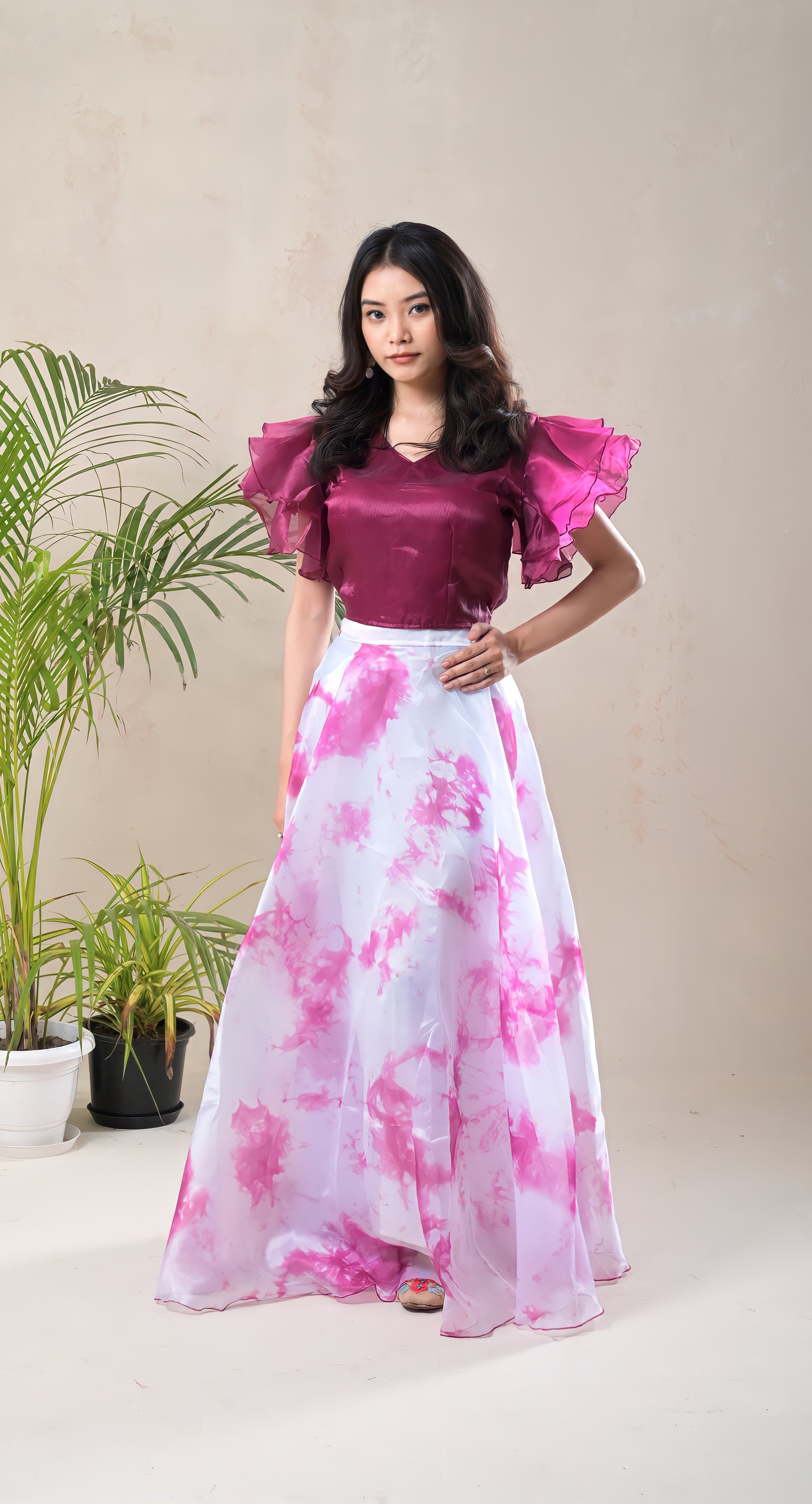 Organza Formal Dress Skirt And Blouse Organza Embroidered Blouse And Skirt Threads Motifs Organza Formal Dress Skirt And Blouse Organza Embroidered Blouse And Skirt Threads Motifs