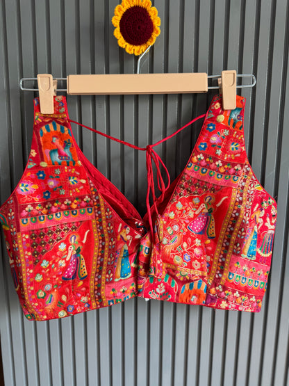 Traditional Multi-coloured Weaved Brocade Blouses | Ready to Wear Collection