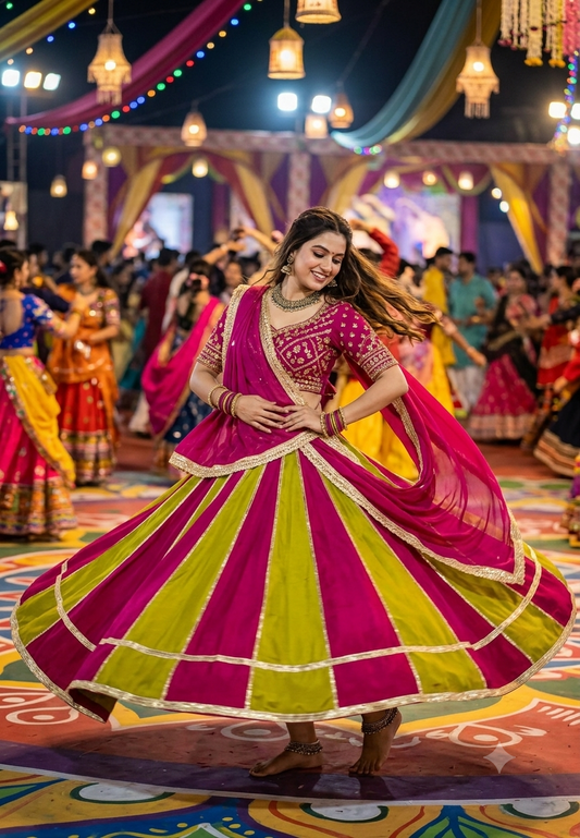 full flare skirts for Garba
