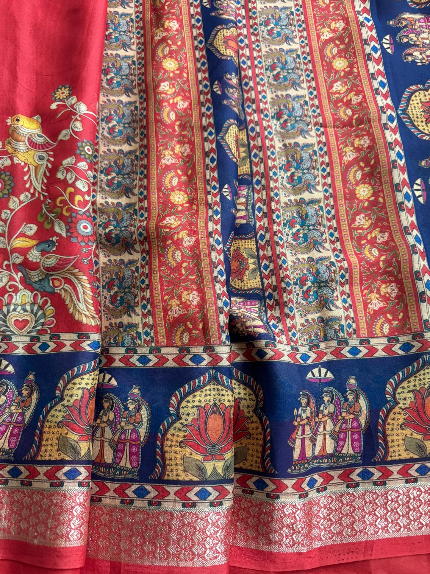 saree with stitched blouse