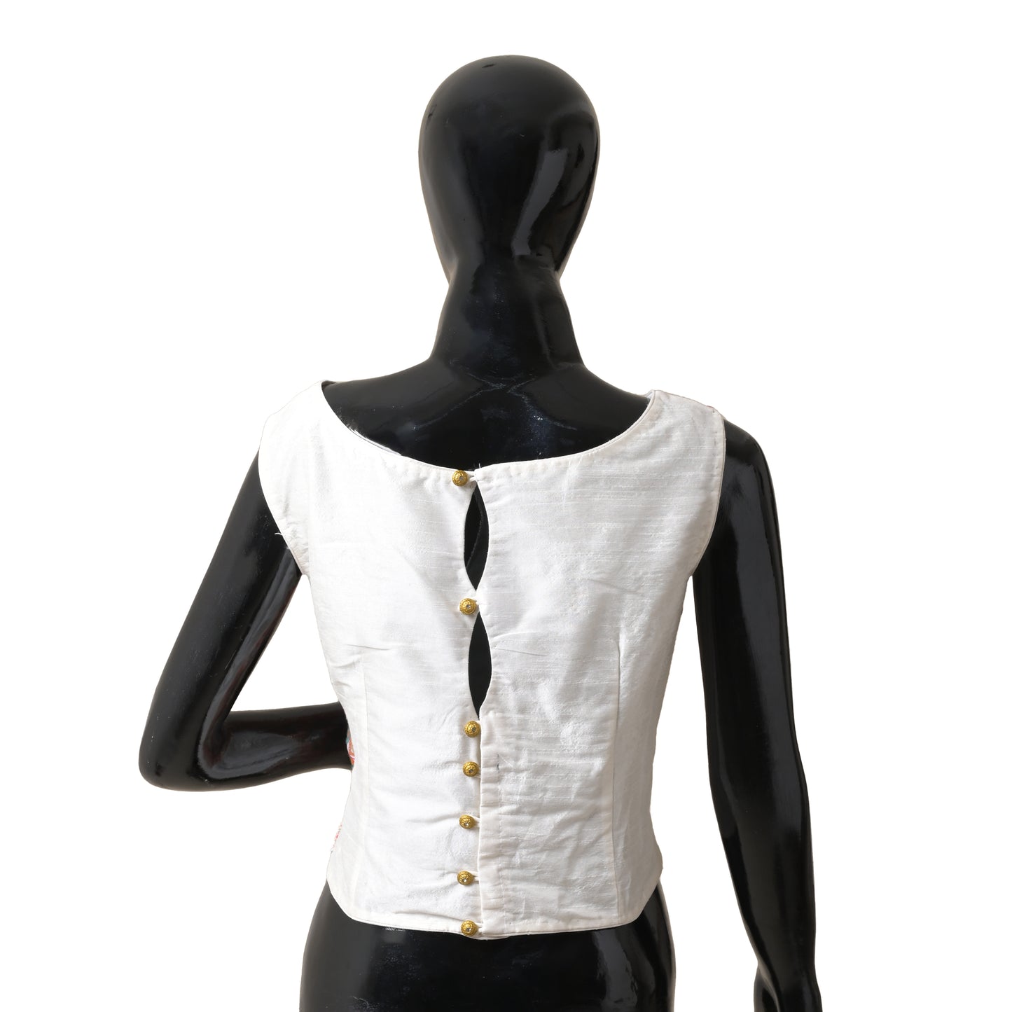 white silk blouse for women