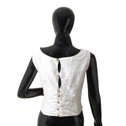 white silk blouse for women
