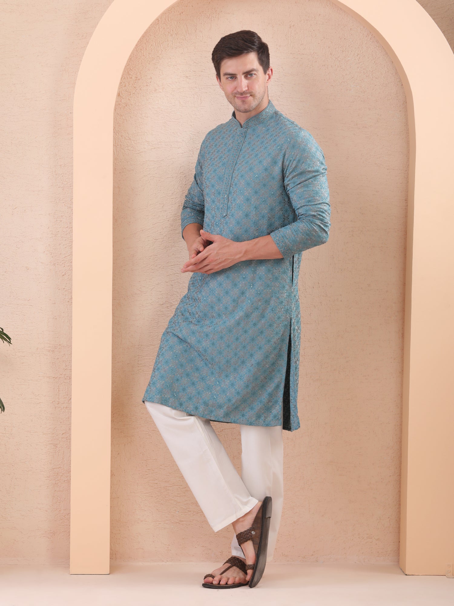 mens cotton kurta pajama set 