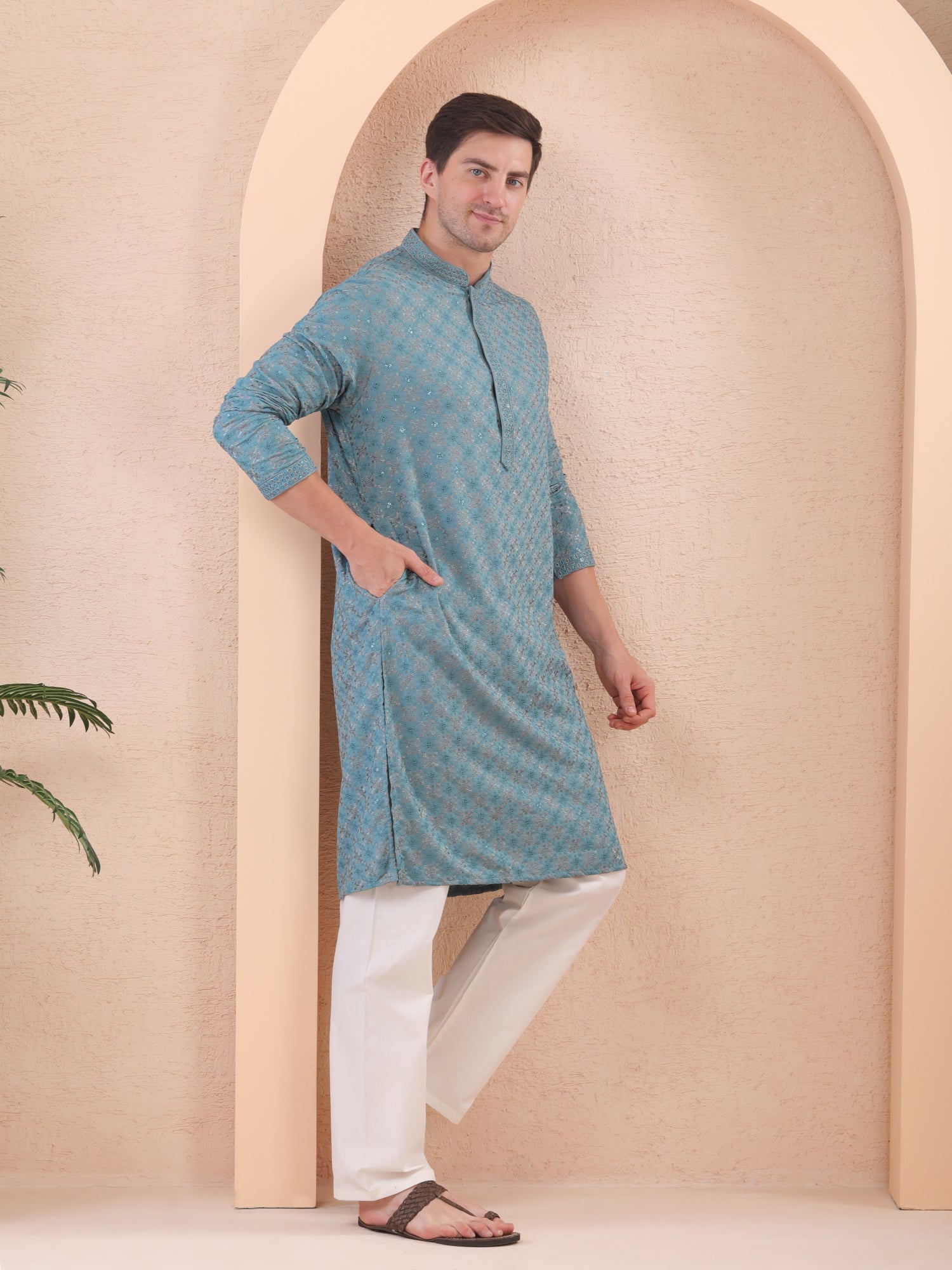 mens cotton kurta pajama set 